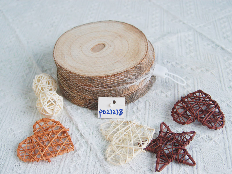 Wood slice small 3pcs a bag